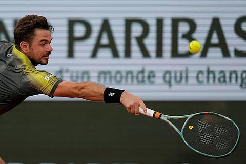 Stan Wawrinka plays against Andy Murray